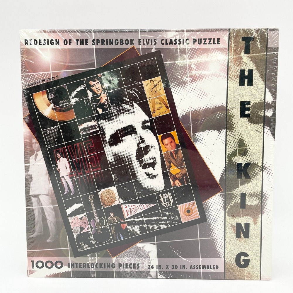 Springbok Elvis Presley The King 1000 Piece‎ Jigsaw Puzzle Music Memorabilia